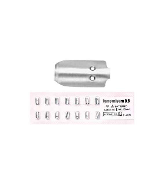LAME TIPO SAFE PEDICURE MISURA 0,5  (CONF. 70 PEZZI)