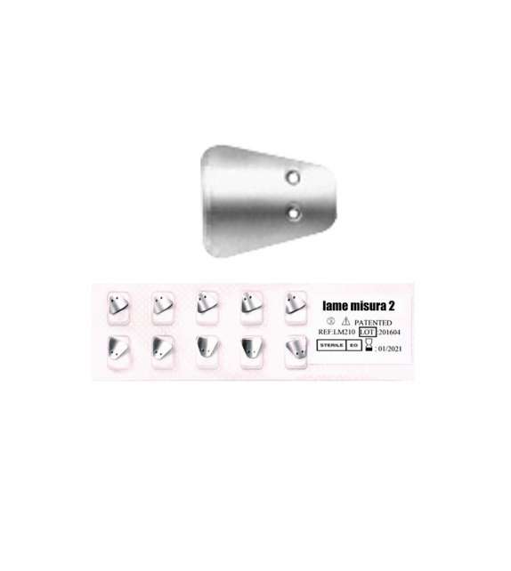 LAME TIPO SAFE PEDICURE MISURA 2  (CONF. 50 PEZZI)