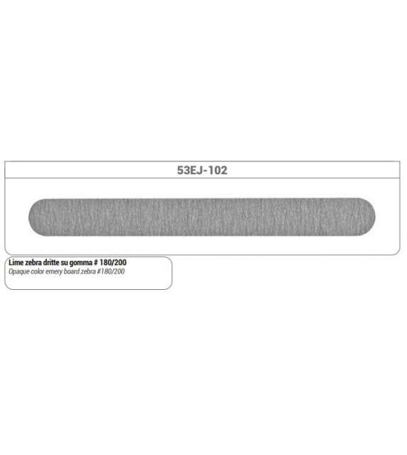 LIMA DRITTA 120/180 2 LATI ZEBRATA - MAXI FORMATO  (12 pz)