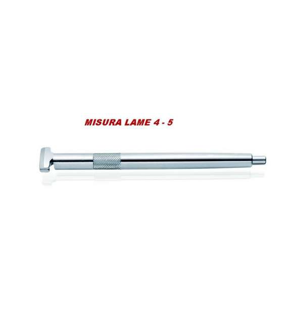 MANICO PER LAME SAFE ACCIAIO INOX A PULSANTE  - MISURA 4/ 5