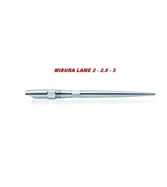 MANICO PER LAME SAFE ACCIAIO INOX A VITE  - MISURA 2/ 2.5/ 3