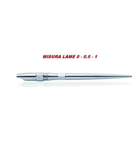 MANICO PER LAME SAFE ACCIAIO INOX A VITE  - MISURA 0/ 0,5/ 1
