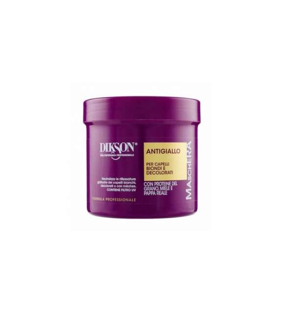 MASCHERA tonalizzante ANTIGIALLO capelli biondi e decolorati Dikson LPC 500ml