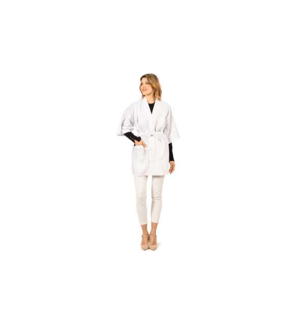 KIMONO CLIENTE CORTO BIANCO SOYA