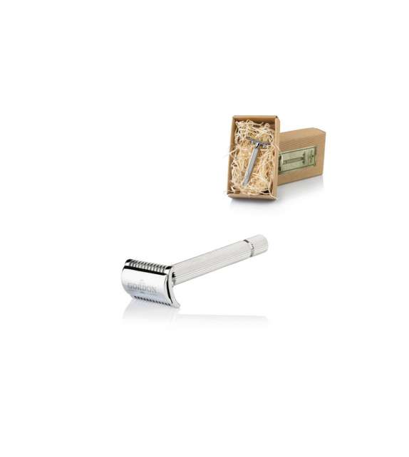 RASOIO DA BARBA IN OTTONE CROMATO GORDON