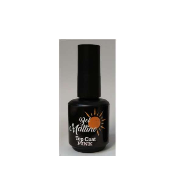 Bel Mattino Nails TOP COAT PINK Rosa Latte professionale 15 ml