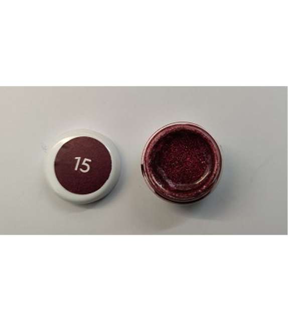 GEL COLOR GLITTER UV/LED - 15- STAR RUBIN 5ML