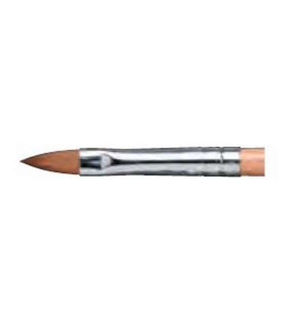 PENNELLO UNGHIE STESURA GEL UV ACRILICO SETOLA KOLINSKY LEGNO - MISURA 4