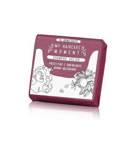 Shampoo SOLIDO Protettivo e Rinforzante -aroma Melograno 60g