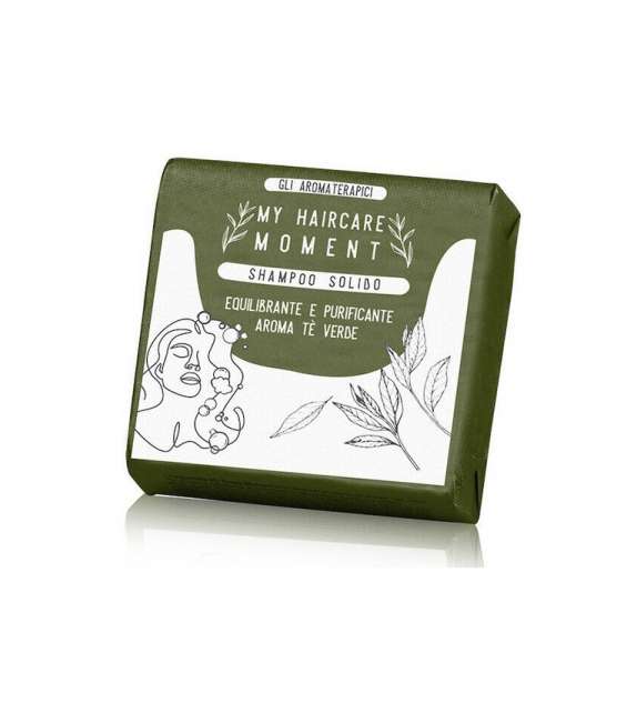 Shampoo SOLIDO Equilibrante e Purificante -aroma Tè Verde 60g