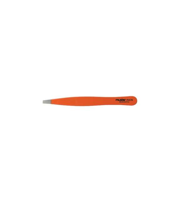 PINZETTA 3.75"  TAGLIO DRITTO ACCIAIO INOX ARANCIO