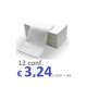ASCIUGAMANI piegati 34 x 68cm in CARTA A SECCO GOFFRATA (50 pz)- 12 conf. VELV
