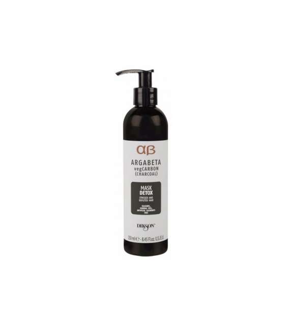 MASCHERA DETOX ARGABETA vegCARBON CHARCOAL CAPELLI STRESSATI - Scegli il Formato