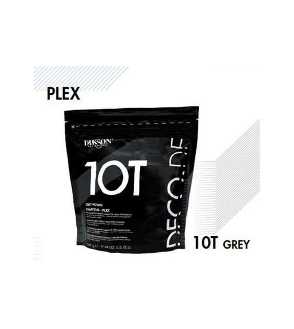 POLVERE DECOLORANTE 10T compatta  potenziata GRIGIA -busta nera 500 gr Dikson