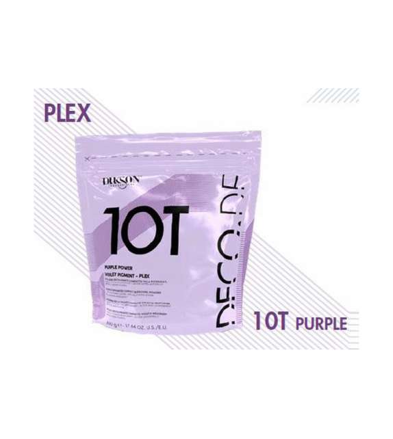 POLVERE DECOLORANTE 10T compatta potenziata VIOLA busta 500 gr - DIKSON