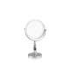 SPECCHIO IN METALLO CON ILLUMINAZIONE LED A BATTERIA