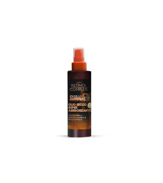 RETINOL SOLE - OLIO SECCO SUPER ABBRONZANTE - 200ml  etichetta danneggiata