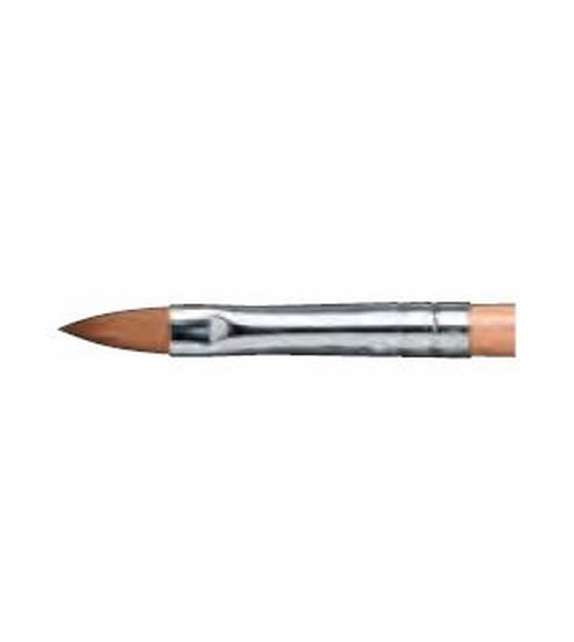 PENNELLO UNGHIE STESURA GEL UV ACRILICO SETOLA KOLINSKY LEGNO - MISURA 6