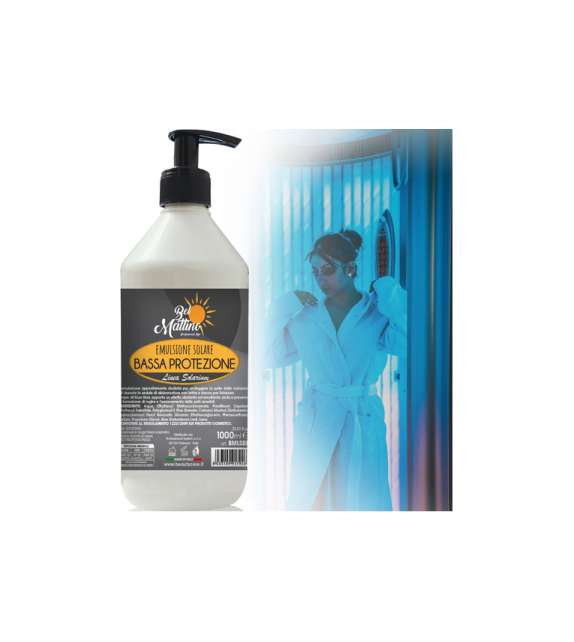 Emulsione Solare BASSA PROTEZIONE Bel Mattino SOLARIUM 1000 ml