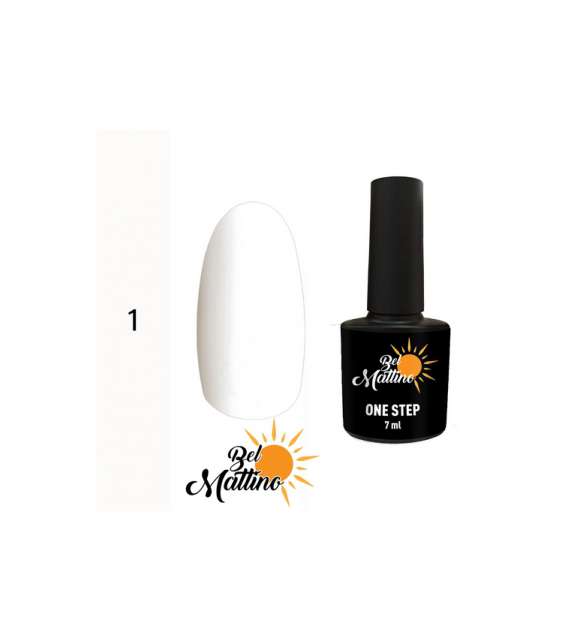 Bel Mattino Nails ONE STEP SMALTO 3 in 1 SEMIPERMANENTE UV 7ML - Scegli Colore