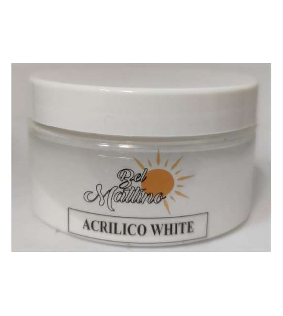 Bel Mattino Nails costruttore IN POLVERE ACRILICO 50 GR - WHITE