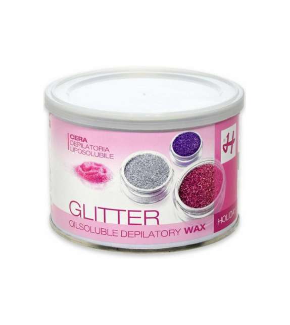 400ml GEL cera vaso  HOLIDAY - GLITTER - Scegli