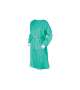 CAMICE VISITATORE MONOUSO 25gr/mq TNT di PP con elastici e cintura - VERDE/10 pz