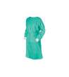 CAMICE VISITATORE MONOUSO 25gr/mq TNT di PP con elastici e cintura - VERDE/10 pz
