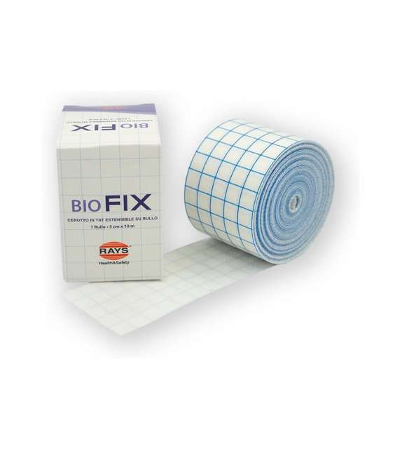 CEROTTO IN TNT ADESIVO Estensibile BIOFIX cm 5 X 10 mt BIANCO (1 pz)