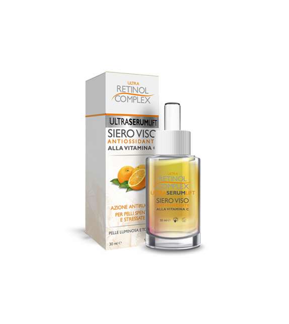 RETINOL COMPLEX SIERO VISO VITAMINA C ANTIOSSIDANTE 30ML