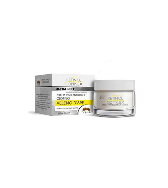 RETINOL Crema Viso ANTIRUGHE GIORNO Veleno D'ape -50 ml