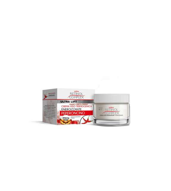 RETINOL Crema Viso ANTIRUGHE ENERGIZZANTE con Peperoncino  50ml