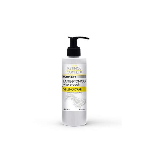 RETINOL 2in1 LATTE + TONICO Viso /Occhi al VELENO D'APE 200ml