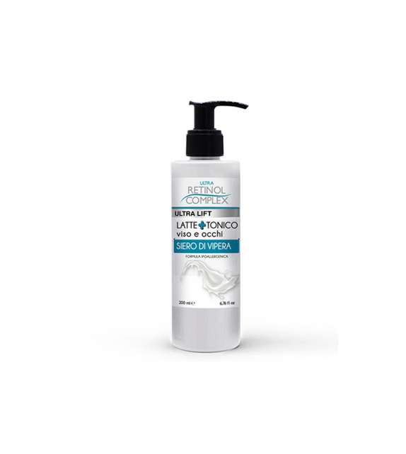 RETINOL 2in1 LATTE + TONICO Viso /Occhi al SIERO DI VIPERA  200ml