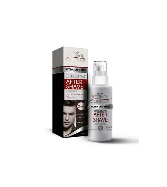 RETINOL COMPLEX DOPOBARBA con Aloe Vera e Mentolo -After Shave emulsione 100 ml