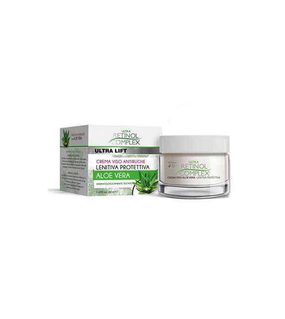 RETINOL COMPLEX  Crema Viso ANTIRUGHE LENITIVA PROTETTIVA ALOE VERA 50ml