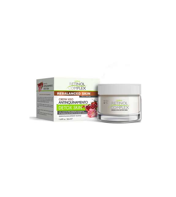 RETINOL SOLE Crema Viso elasticizz. pelle 
ustionata DETOX SKIN vaso 50ml