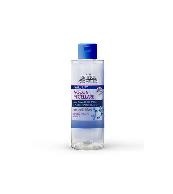 RETINOL ACQUA MICELLARE alla bava di lumaca e acido ialuronico 400ml